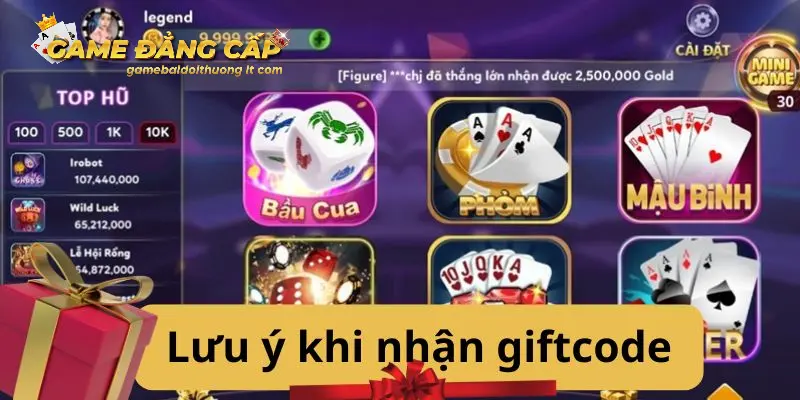 4 lưu ý không thể bỏ qua nếu muốn nhận giftcode game bài