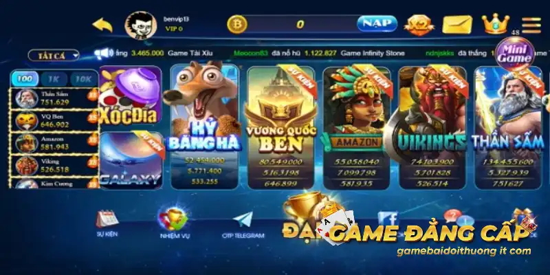 Sân chơi sở hữu kho game nổ hũ khổng lồ 